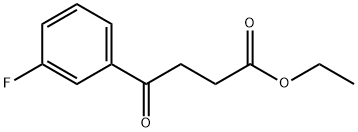 4-(3-フルオロフェニル)-4-オキソ酪酸エチル 化学構造式
