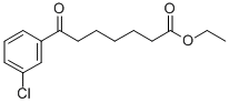 ETHYL 7-(3-CHLOROPHENYL)-7-OXOHEPTANOATE Structure