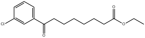 8-(3-クロロフェニル)-8-オキソオクタン酸エチル 化学構造式