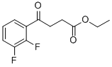 4-(2,3-ジフルオロフェニル)-4-オキソ酪酸エチル 化学構造式