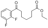 7-(2,3-ジフルオロフェニル)-7-オキソヘプタン酸エチル 化学構造式