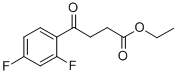 ETHYL 4-(2,4-DIFLUOROPHENYL)-4-OXOBUTYRATE Structure