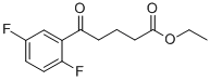 ETHYL 5-(2,5-DIFLUOROPHENYL)-5-OXOVALERATE Structure