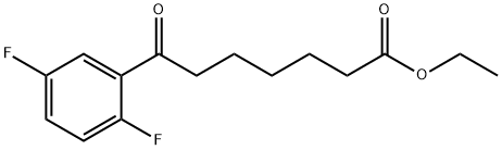 ETHYL 7-(2,5-DIFLUOROPHENYL)-7-OXOHEPTANOATE Struktur