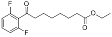 8-(2,6-ジフルオロフェニル)-8-オキソオクタン酸エチル 化学構造式