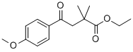 ETHYL 2,2-DIMETHYL-4-(4-METHOXYPHENYL)-4-OXOBUTYRATE Struktur