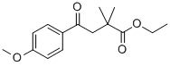 ETHYL 2,2-DIMETHYL-4-(4-METHOXYPHENYL)-4-OXOBUTYRATE Structure