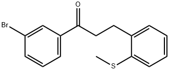 3'-BROMO-3-(2-THIOMETHYLPHENYL)PROPIOPHENONE Structure