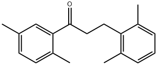 2',5'-DIMETHYL-3-(2,6-DIMETHYLPHENYL)PROPIOPHENONE Struktur