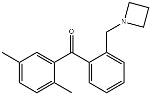 2'-AZETIDINOMETHYL-2,5-DIMETHYLBENZOPHENONE Structure