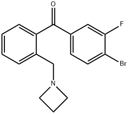 2'-AZETIDINOMETHYL-4-BROMO-3-FLUOROBENZOPHENONE price.