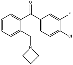 2'-AZETIDINOMETHYL-4-CHLORO-3-FLUOROBENZOPHENONE price.