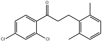2',4'-DICHLORO-3-(2,6-DIMETHYLPHENYL)PROPIOPHENONE Structure