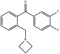 2'-AZETIDINOMETHYL-3,4-DIFLUOROBENZOPHENONE price.