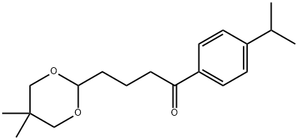 4-(5,5-DIMETHYL-1,3-DIOXAN-2-YL)-4'-ISOPROPYLBUTYROPHENONE Structure