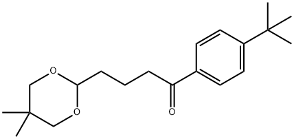 4'-TERT-BUTYL-4-(5,5-DIMETHYL-1,3-DIOXAN-2-YL)BUTYROPHENONE Structure