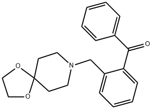 2-[8-(1,4-DIOXA-8-AZASPIRO[4.5]DECYL)METHYL]BENZOPHENONE Structure