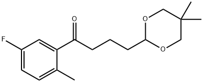 4-(5,5-DIMETHYL-1,3-DIOXAN-2-YL)-5'-FLUORO-2'-METHYLBUTYROPHENONE