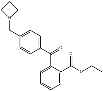 4'-AZETIDINOMETHYL-2-CARBOETHOXYBENZOPHENONE Structure