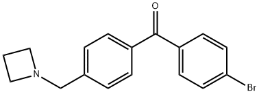 4-アゼチジノメチル-4'-ブロモベンゾフェノン 化学構造式