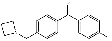 4-AZETIDINOMETHYL-4'-FLUOROBENZOPHENONE Structure