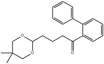 4-(5,5-DIMETHYL-1,3-DIOXAN-2-YL)-2'-PHENYLBUTYROPHENONE Structure