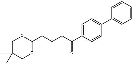 4-(5,5-DIMETHYL-1,3-DIOXAN-2-YL)-4'-PHENYLBUTYROPHENONE Structure