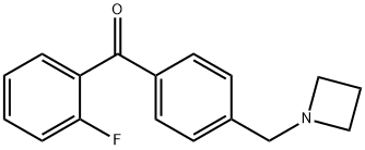 4'-AZETIDINOMETHYL-2-FLUOROBENZOPHENONE Structure