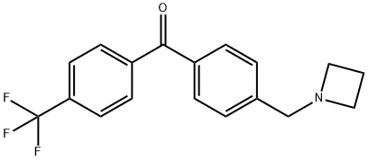4-AZETIDINOMETHYL-4'-TRIFLUOROMETHYLBENZOPHENONE Structure