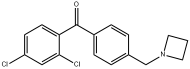 4'-AZETIDINOMETHYL-2,4-DICHLOROBENZOPHENONE Structure