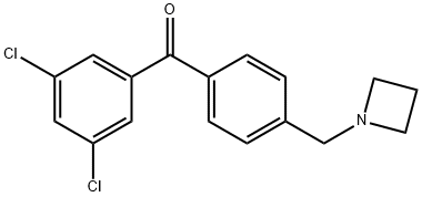 4'-AZETIDINOMETHYL-3,5-DICHLOROBENZOPHENONE Structure