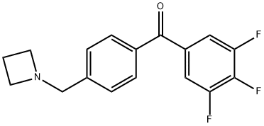 4'-AZETIDINOMETHYL-3,4,5-TRIFLUOROBENZOPHENONE Structure