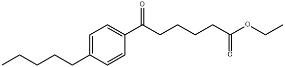 ETHYL 6-OXO-6-(4-N-PENTYLPHENYL)HEXANOATE Structure