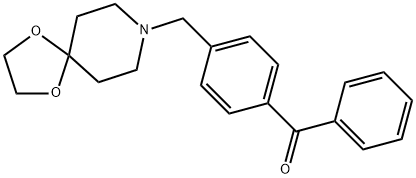 4-[8-(1,4-DIOXA-8-AZASPIRO[4.5]DECYL)METHYL]BENZOPHENONE Struktur