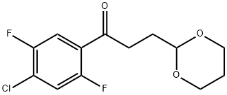 4'-CHLORO-2',5'-DIFLUORO-3-(1,3-DIOXAN-2-YL)-PROPIOPHENONE price.