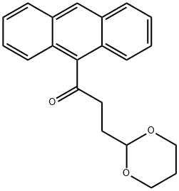 9-[3-(1,3-DIOXAN-2-YL)PROPIONYL]ANTHRACENE Structure