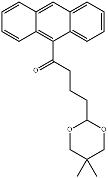 9-[4-(5,5-DIMETHYL-1,3-DIOXAN-2-YL)BUTYRYL]ANTHRACENE Structure