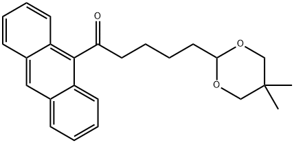 9-[5-(5,5-DIMETHYL-1,3-DIOXAN-2-YL)VALERYL]ANTHRACENE Structure