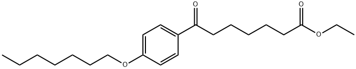 ETHYL 7-(4-HEPTYLOXYPHENYL)-7-OXOHEPTANOATE Structure