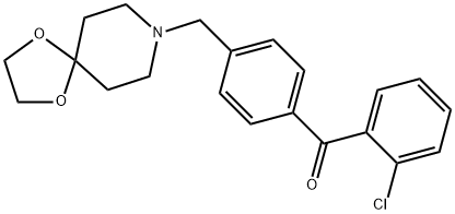 2-CHLORO-4'-[8-(1,4-DIOXA-8-AZASPIRO[4.5]DECYL)METHYL]BENZOPHENONE