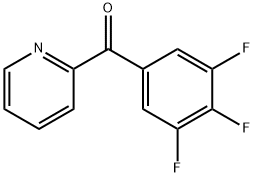 2-(3,4,5-トリフルオロベンゾイル)ピリジン 化学構造式
