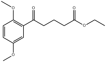 ETHYL 5-(2,5-DIMETHOXYPHENYL)-5-OXOVALERATE Structure