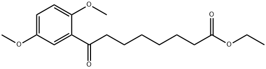 ETHYL 8-(2,5-DIMETHOXYPHENYL)-8-OXOOCTANOATE Structure