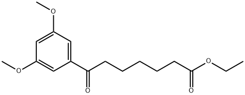 ETHYL 7-(3,5-DIMETHOXYPHENYL)-7-OXOHEPTANOATE Structure