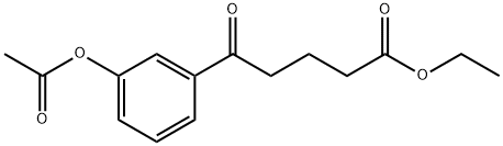 ETHYL 5-(3-ACETOXYPHENYL)-5-OXOVALERATE 结构式