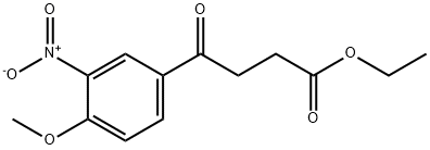 ETHYL 4-(4-METHOXY-3-NITROPHENYL)-4-OXOBUTYRATE Structure