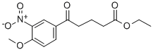 ETHYL 5-(4-METHOXY-3-NITROPHENYL)-5-OXOVALERATE Structure