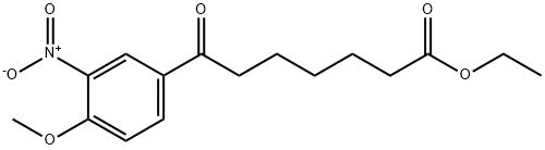 ETHYL 7-(4-METHOXY-3-NITROPHENYL)-7-OXOHEPTANOATE Struktur