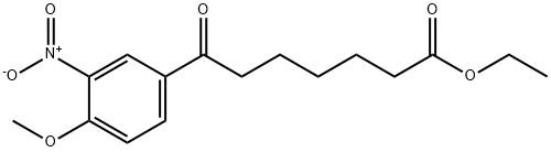 ETHYL 7-(4-METHOXY-3-NITROPHENYL)-7-OXOHEPTANOATE Structure