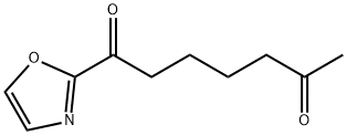 2-(6-オキソヘプタノイル)オキサゾール 化学構造式